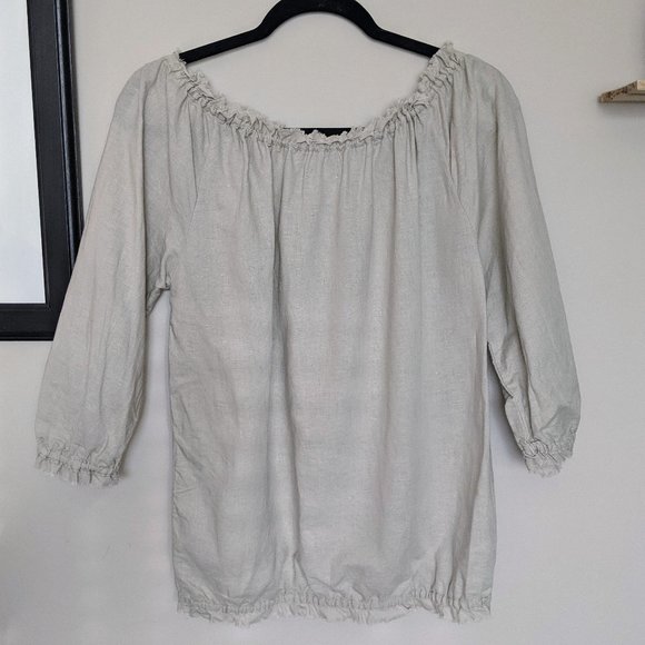 Linen peasant top - Picture 3 of 3
